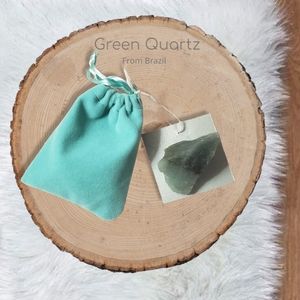 Healing Stones- Green Quartz- From Brazil- New with pouch